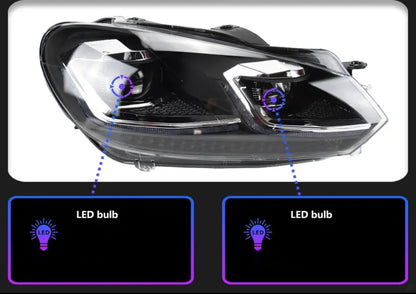 Phares avants LED Volkswagen Golf 6