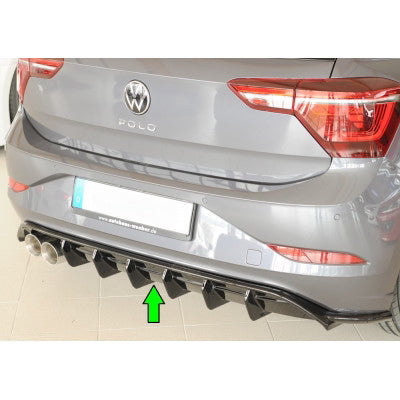 Diffuseur de pare-chocs arrière Volkswagen Polo AW (MK6 facelift)