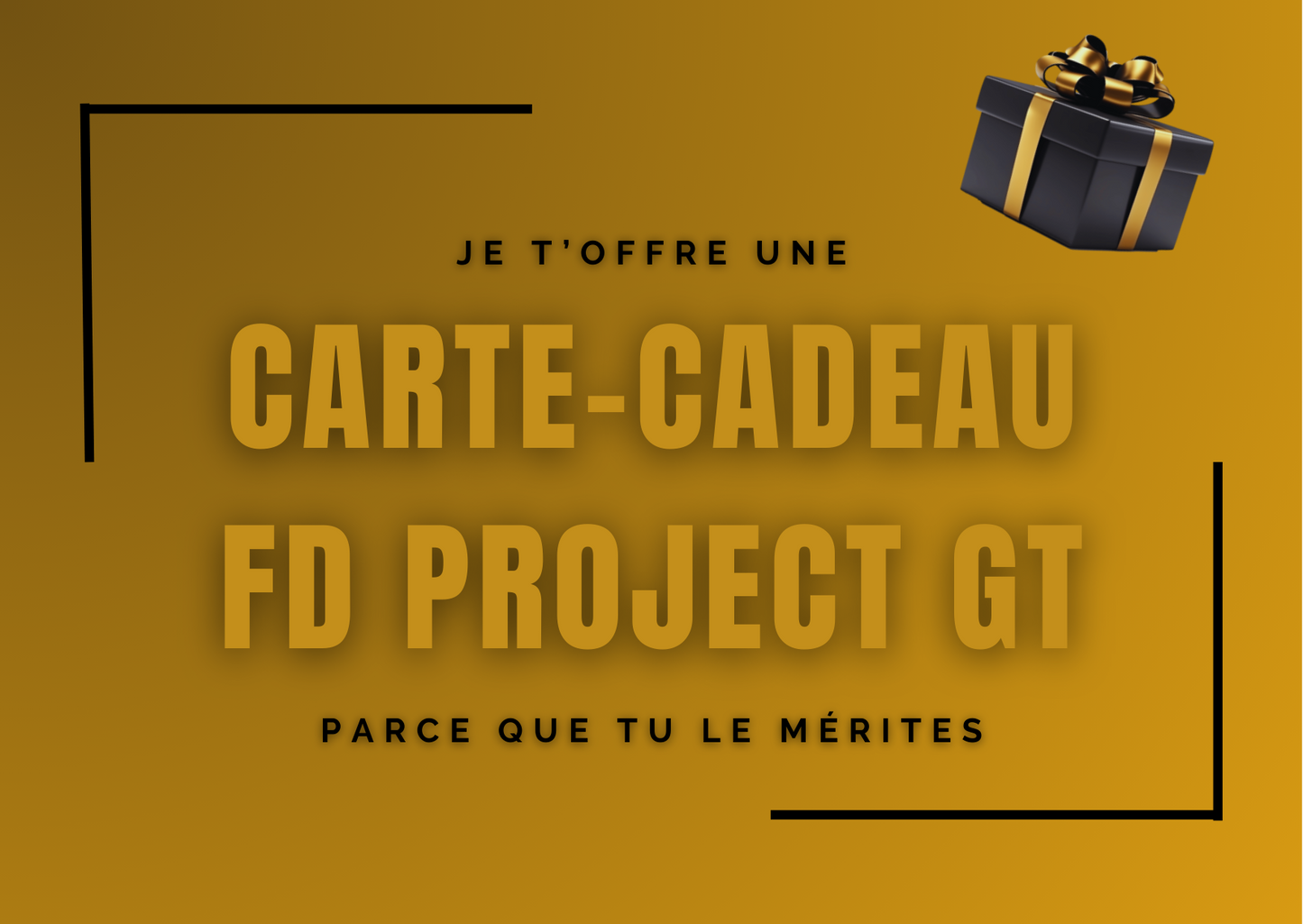 Carte-cadeau FD PROJECT GT